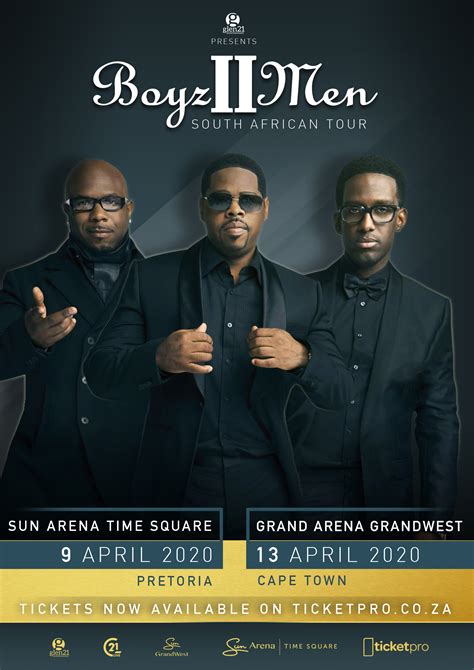 Boyz 2 men concert August 20 @ 8:30pm Doors open at 7PM 2023-08-20 20:30:00 2023-08-20 20:30:00 America/Vancouver Boyz II Men Boyz II Men redefined popular R&B and continues to create timeless hits that appeal to fans across all generations